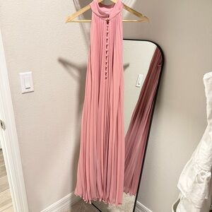 Aritzia Elegant Pink Sleeveless Dress